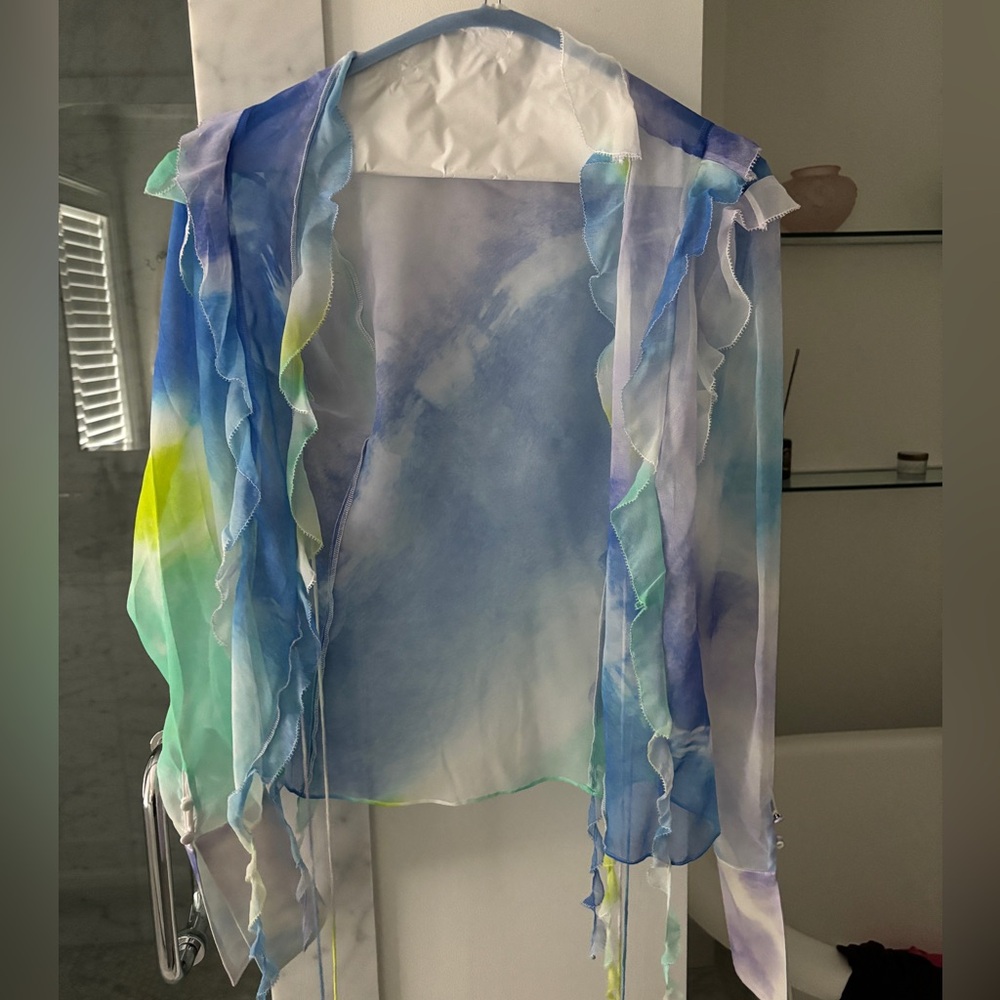Retrofete silk chiffon blouse